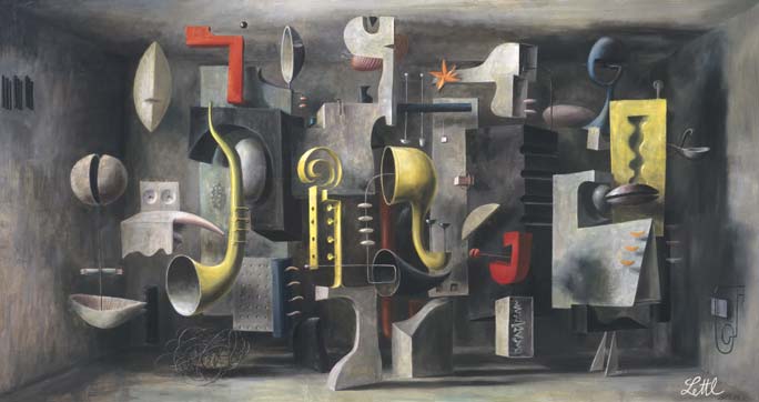 Wolfgang Lettl - Phon  (1968), 87x160 cm