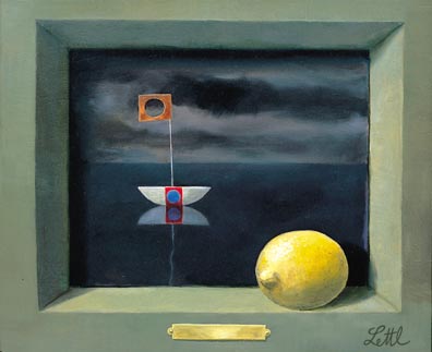 Wolfgang Lettl - Die Zitrone (The Lemon) 1982, 27,5x33 cm
