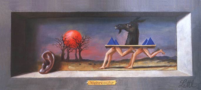 Wolfgang Lettl - Mohrenohr (1987), 23,5x54 cm