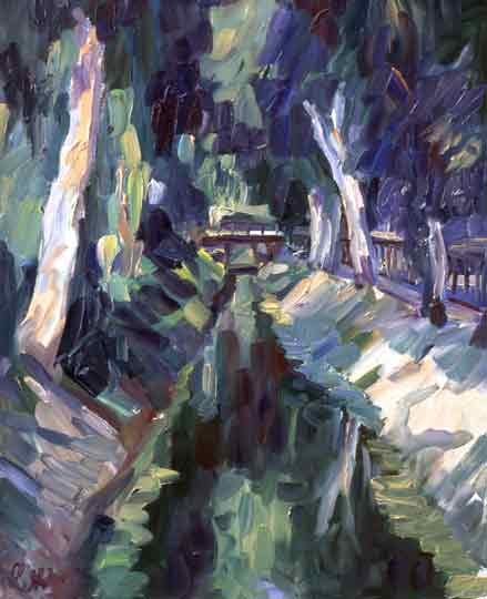 Wolfgang Lettl - Kanal in Siponto II - 100x80cm