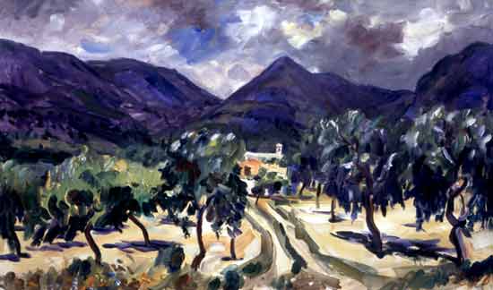 Wolfgang Lettl - Masseria am Fuße des Gargano - 60x80cm