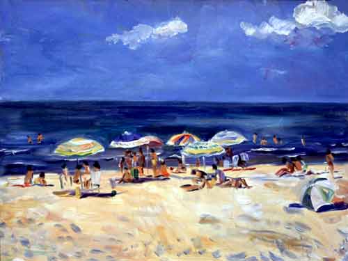 Wolfgang Lettl - Strand von Manfredonia - 60x80cm