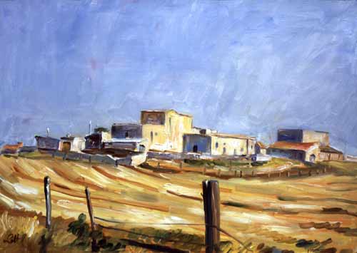 Wolfgang Lettl - Masseria Fontana osa - 70x100cm