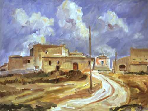 Wolfgang Lettl - Masseria Fontana osa II - 70x100cm