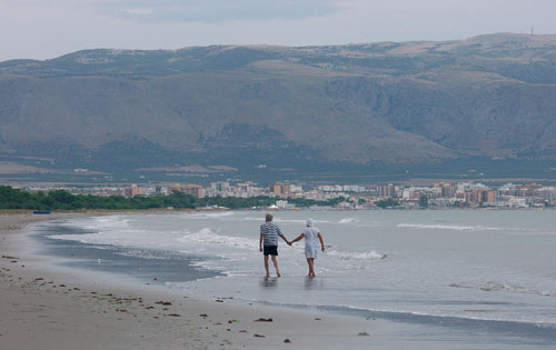 Spaziergang am Strand von Siponto