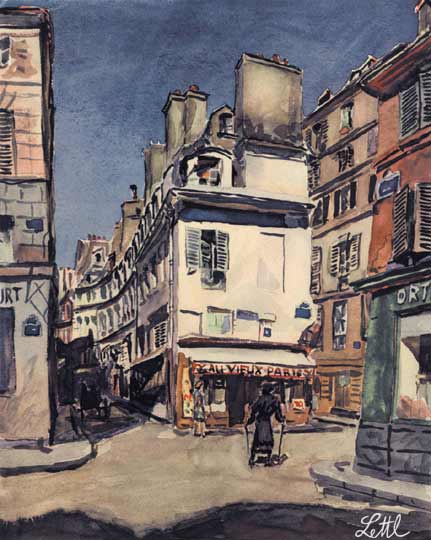 Wolfgang Lettl - Paris, Quartier Latin (1942)