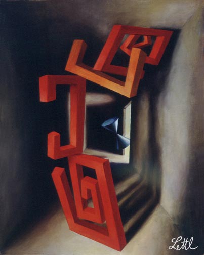 Wolfgang Lettl - Spiralen (Spirals) 1972, 60x90 cm