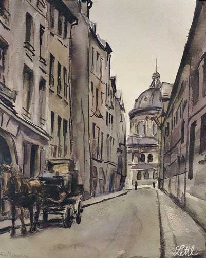 Aquarell Paris 1942