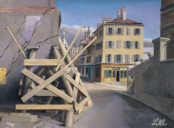 Wolfgang Lettl - Montmartre (1954), 37x49,5 cm