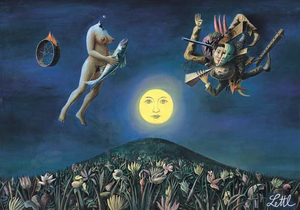 Wolfgang Lettl - Luna (1970), 55x80 cm