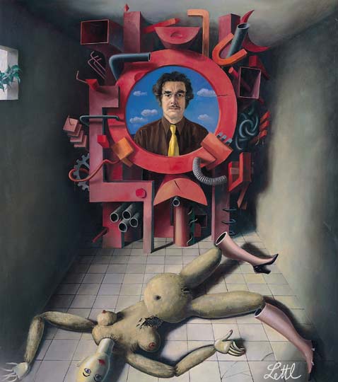 Wolfgang Lettl - Ich (Myself) 1973, 99x89 cm