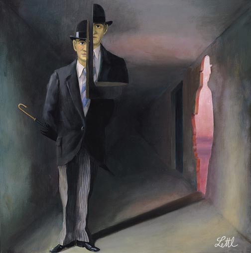 Wolfgang Lettl - Der dritte Mann (The Third Man) 1978, 41x41 cm