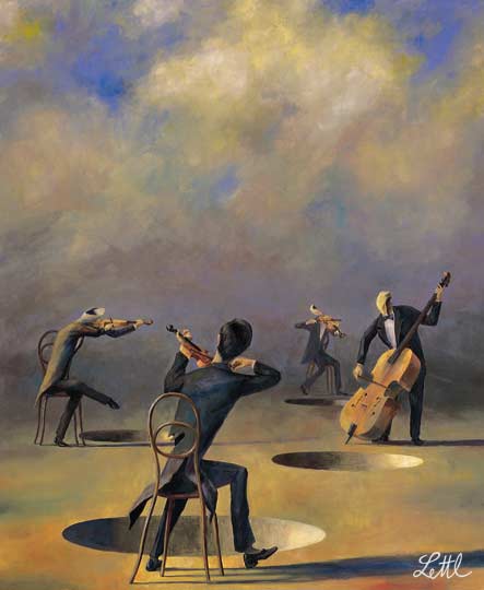 Wolfgang Lettl - Requiem fr vier (Requiem for Four) 1994, 98x81