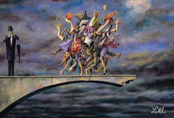 Wolfgang Lettl - Ecstasy (1995), 109x160 cm