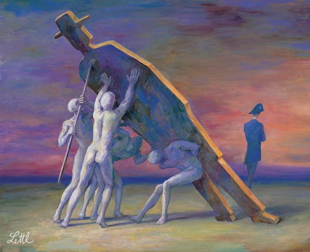 Wolfgang Lettl - Der Kandidat (The Candidate) 1996, 125x152 cm