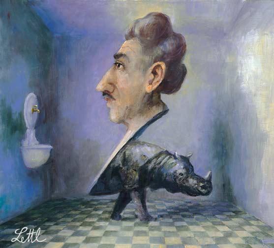 Wolfgang Lettl - Tetê à tetê (1997), 35x38 cm