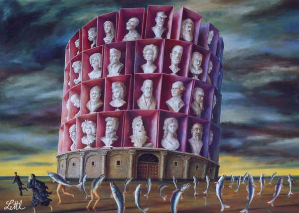 Wolfgang Lettl - Babel (1978), 118x167 cm