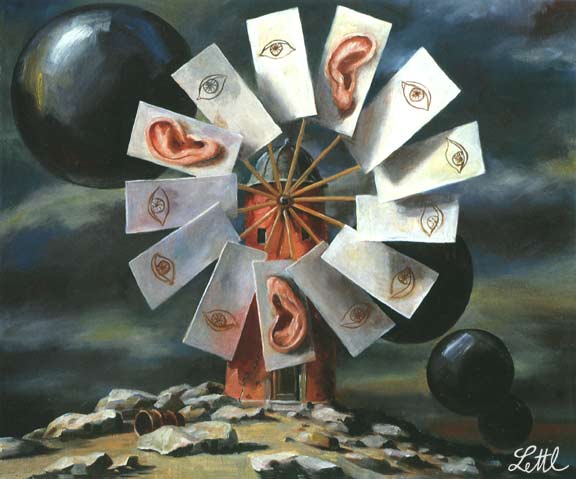 Wolfgang Lettl - Brandstifter/7 (1986), 47x55 cm