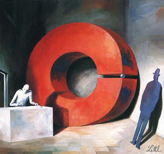 Wolfgang + Florian Lettl - Das Urteil (The Judgement) - 1990, 127x134 cm