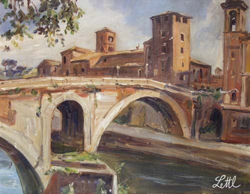 Lettl, Rom - Ponte Fabricio, 1955